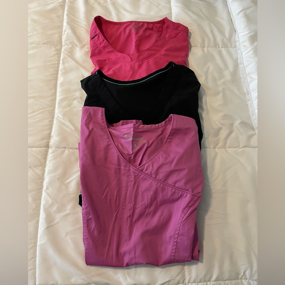 Variety Set of 3 Scrub Tops